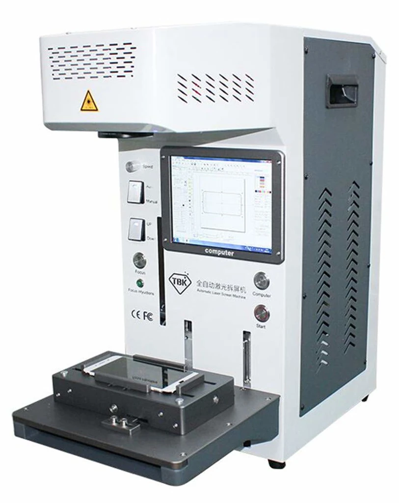 Laser back glass separator machine