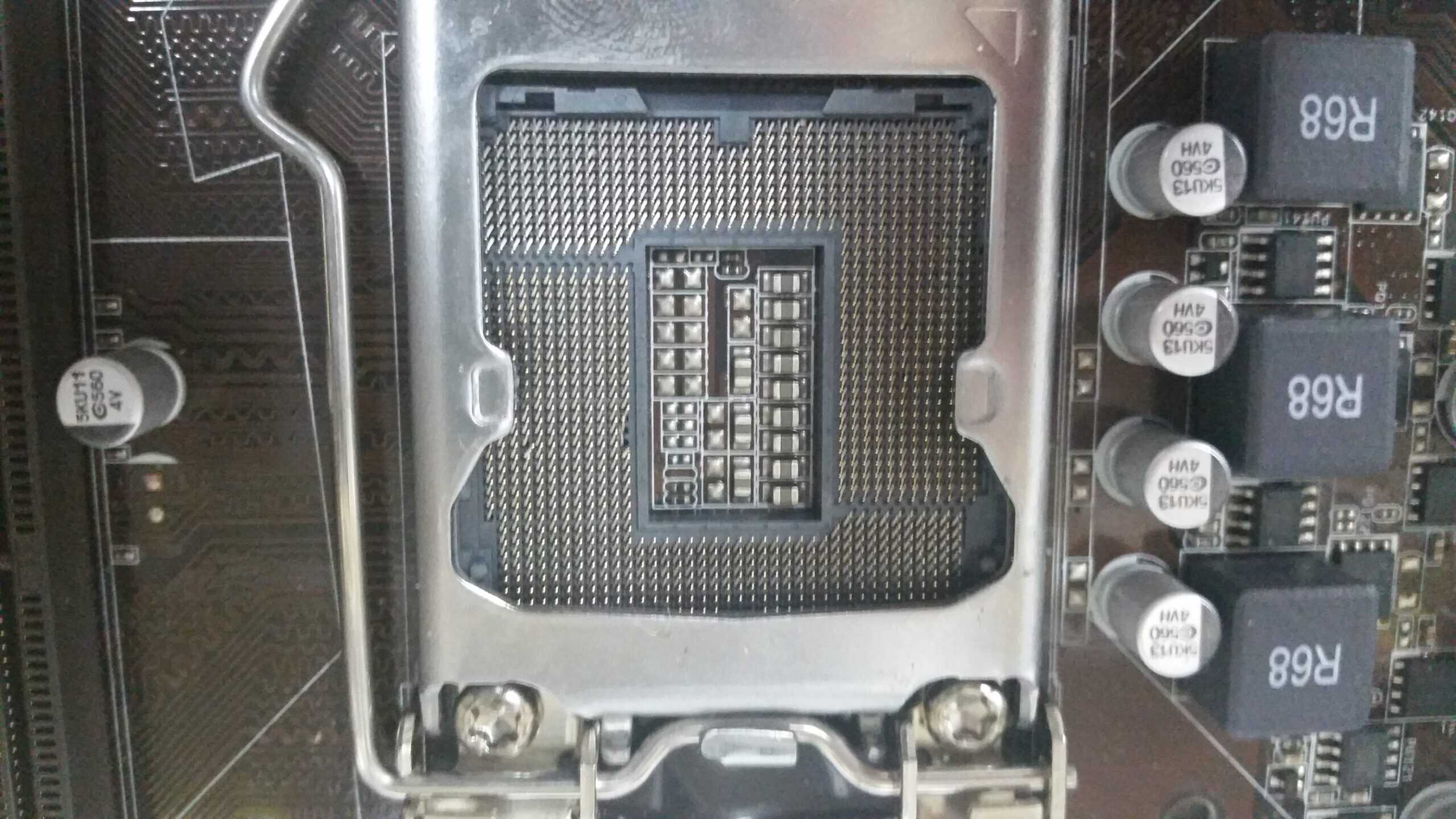 Bent Pins On A Motherboard
