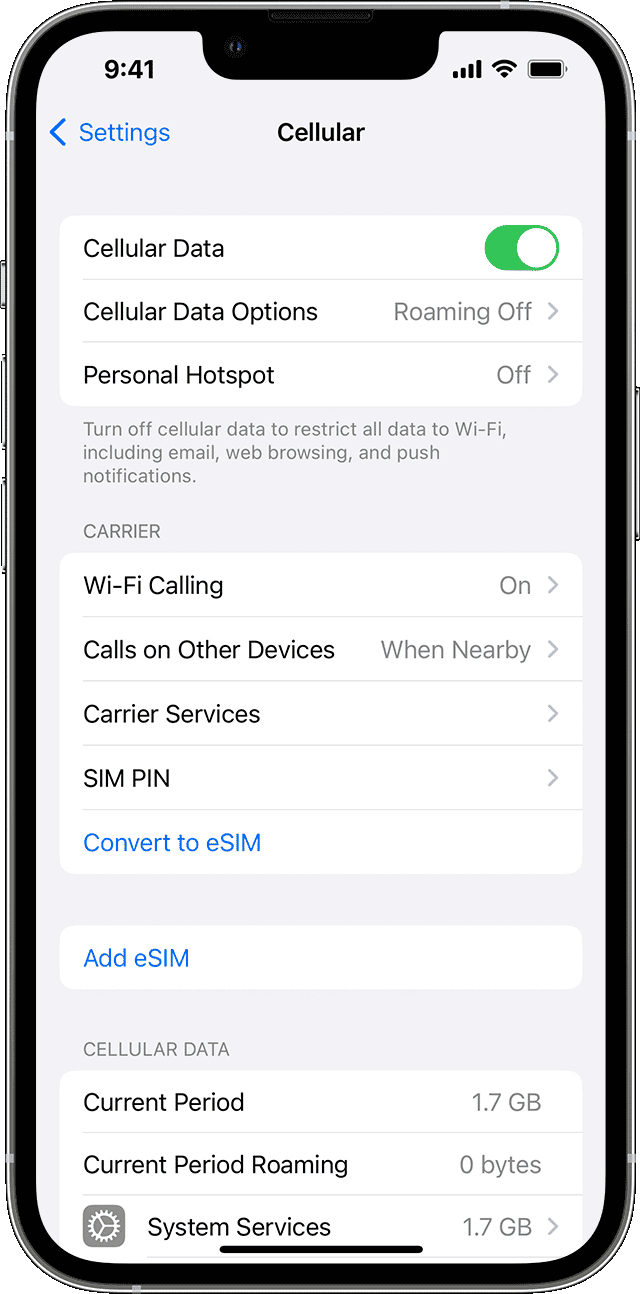 Should cellular data be on or off