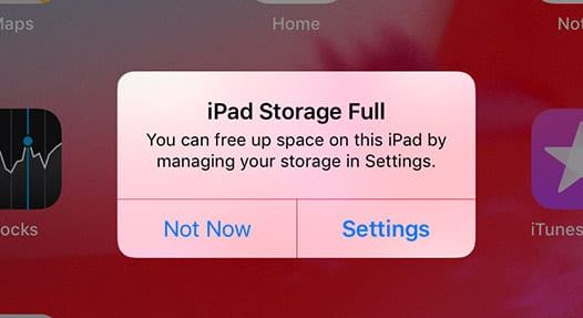 iPad Storage Full