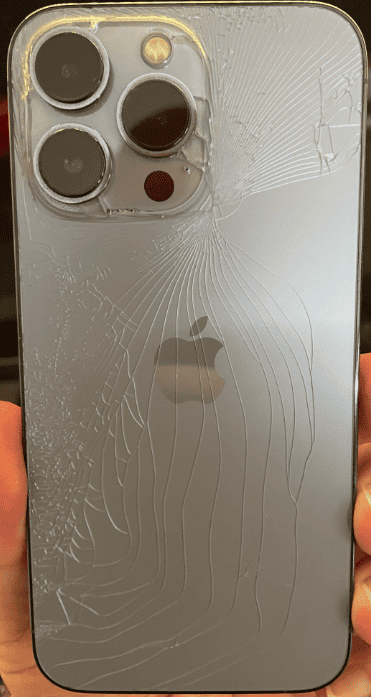  iPhone 13 Pro Cracked Screen Broken Black Case : Cell