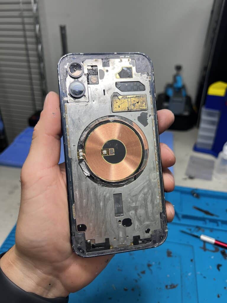 back glass removed