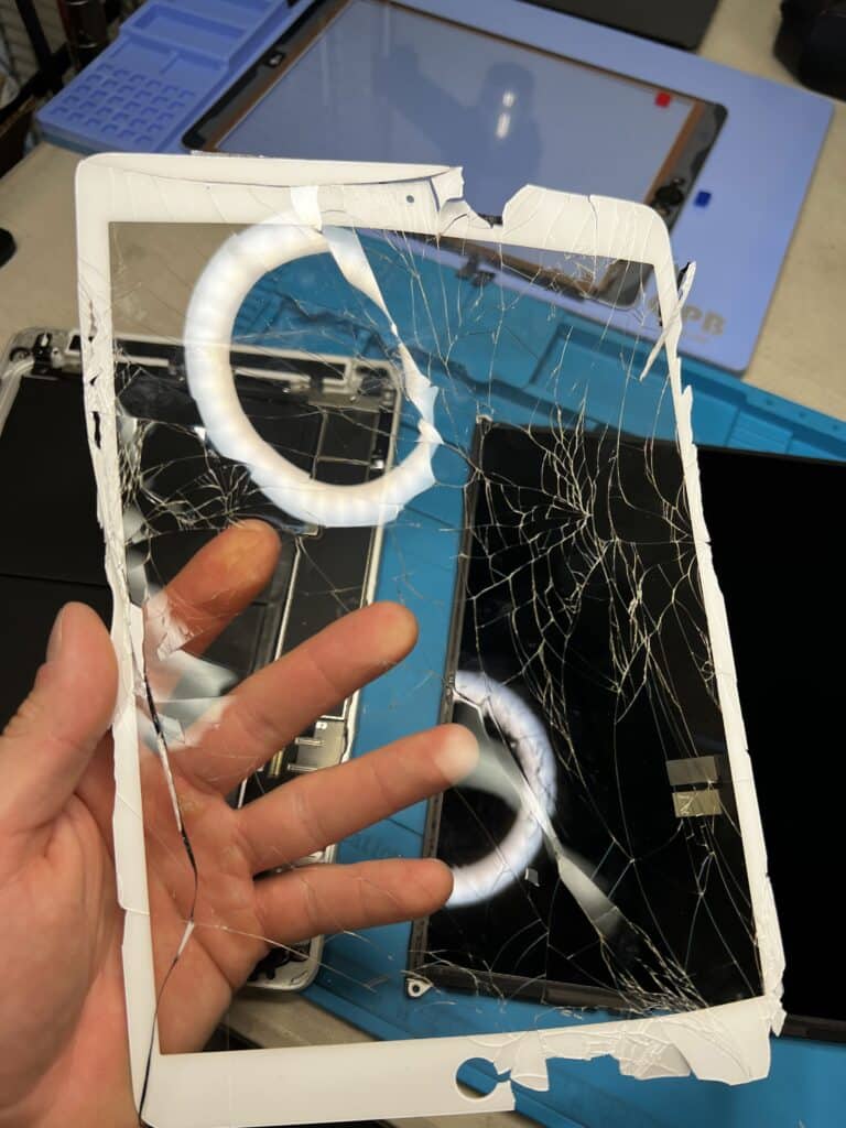 iPad Cracked Glass