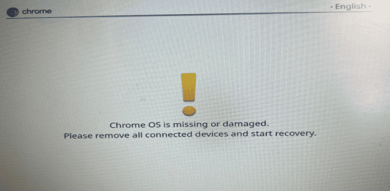 What to Do When Chromebook Says Chrome OS is Missing or Damaged
