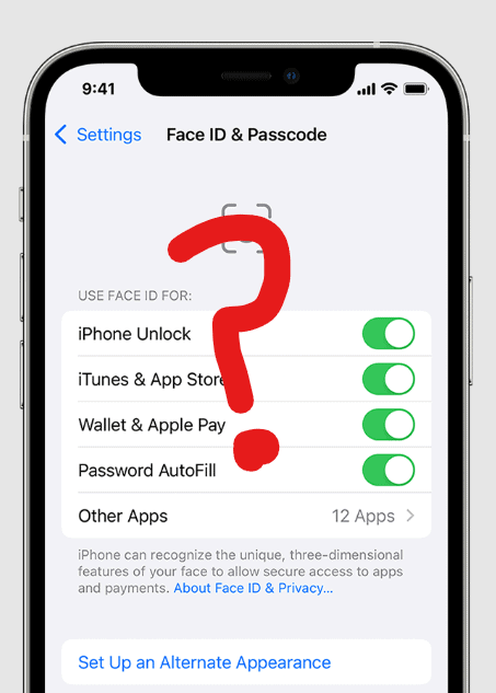 FaceID and Passcode Missing in Settings