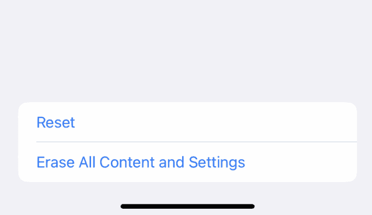 Difference Between “Reset” and “Erase All Content and Settings” On iPhone
