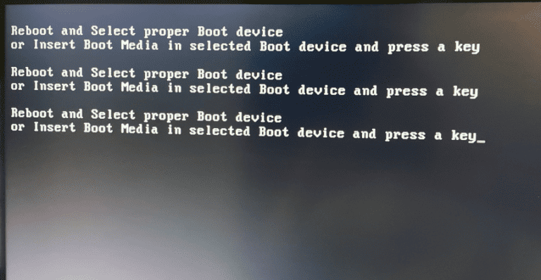HP Laptop: No Bootable Device Insert Boot Disk and Press Any Key
