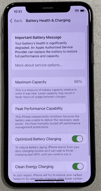 iPhone Battery Health & Charging