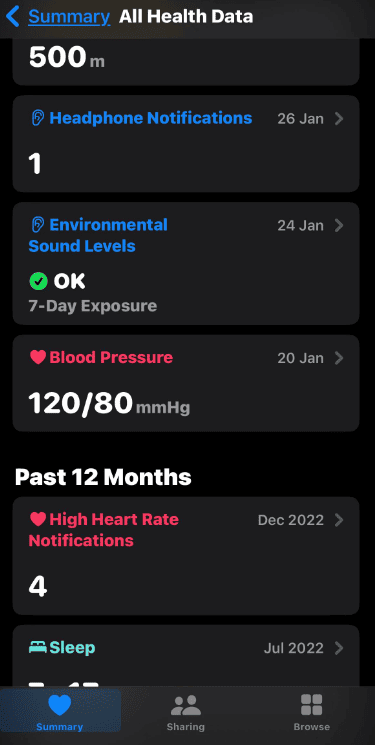 iPhone Blood Pressure