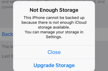 This iPhone Cannot Be Backed Up Because There Is Not Enough Storage But There Is