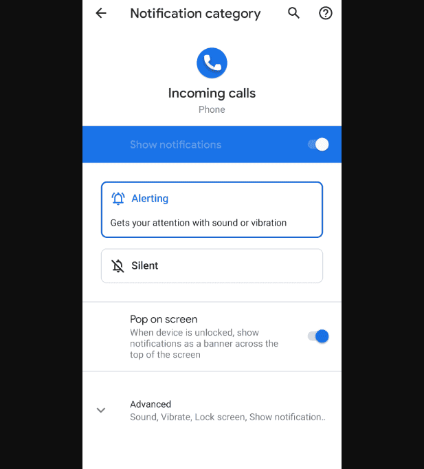 Phone Ringing But Not Showing On Screen