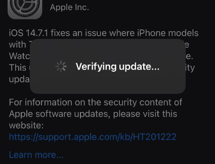 What Do I Do if My iPhone is Stuck on Verifying Update?