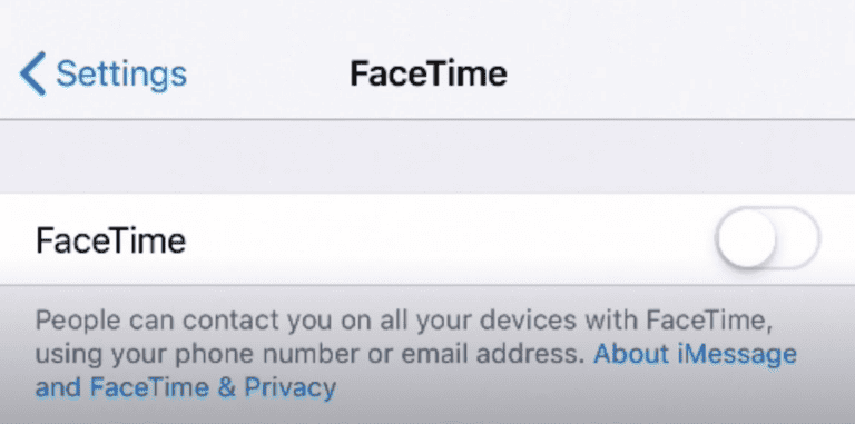How To Stop FaceTime Calls From Coming Through