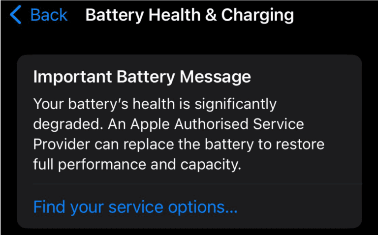 iPhone Battery Health Degraded Warning: What You Should Do