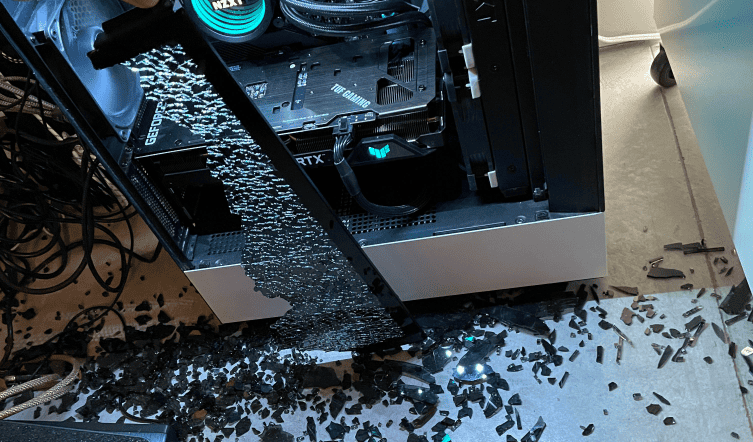 Dealing with a Broken Glass Case Side Panel