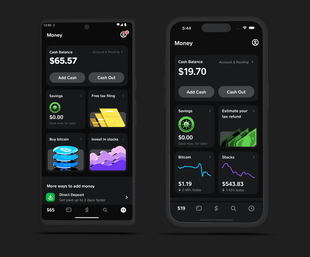 Cash App UI
