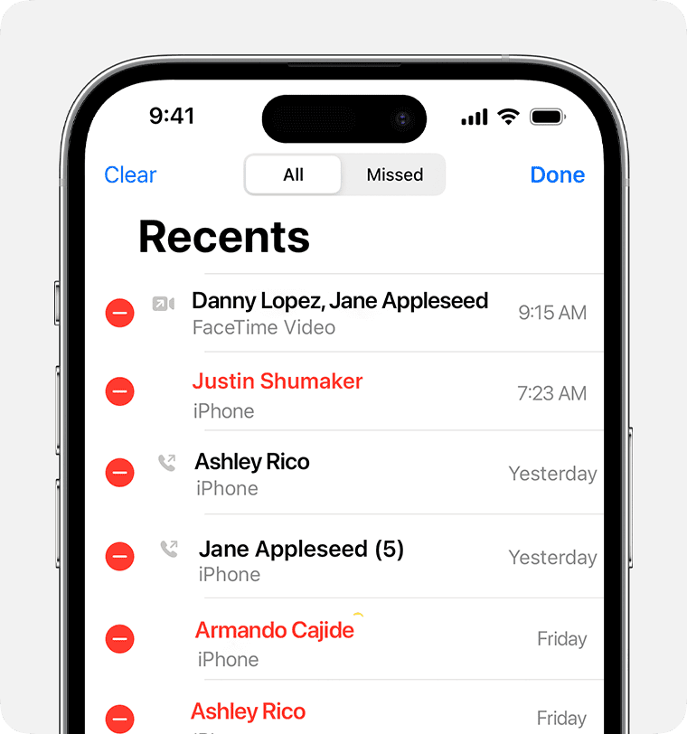 deleted call log history iphone