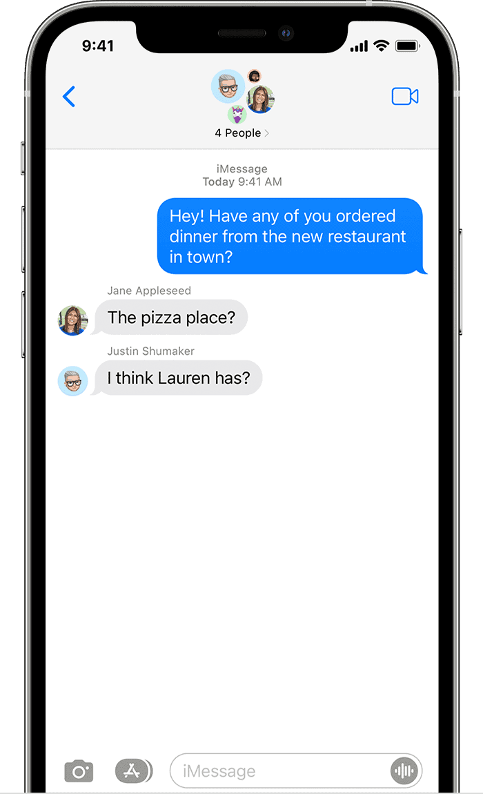 ios15 iphone12 pro messages send group imessage