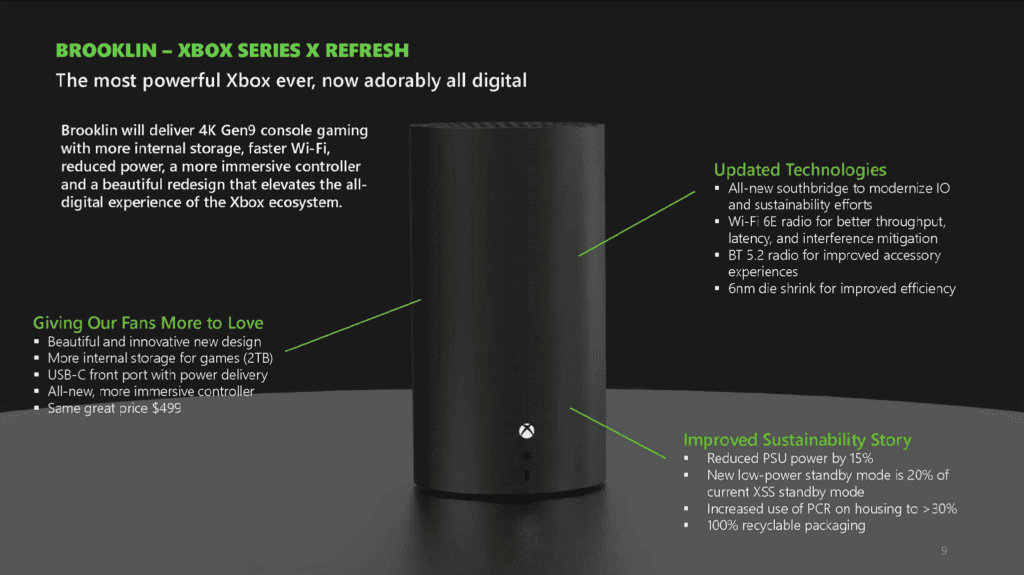 new xbox console info