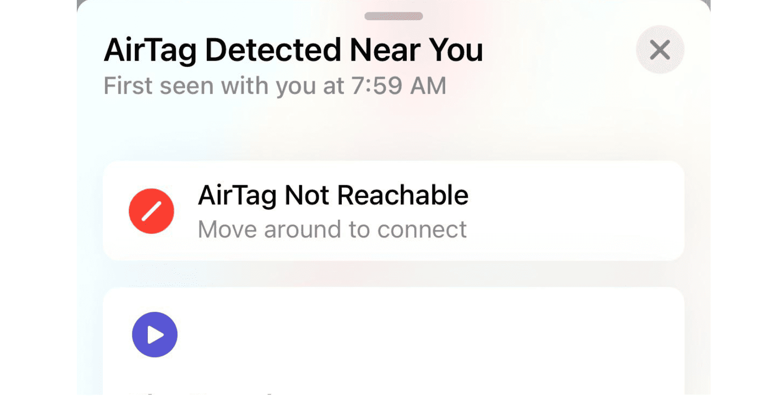 How to avoid unwanted tracking if an unknown AirTag is moving with you