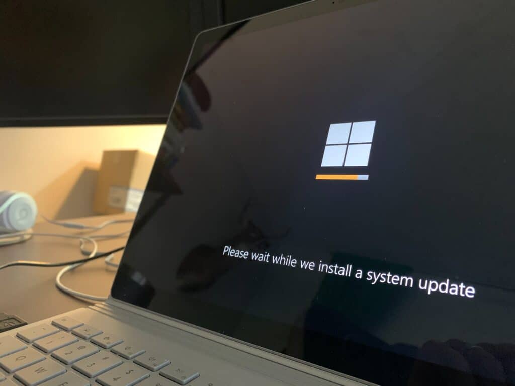 Microsoft Windows Troubleshooting Guide 3 black and white laptop computer