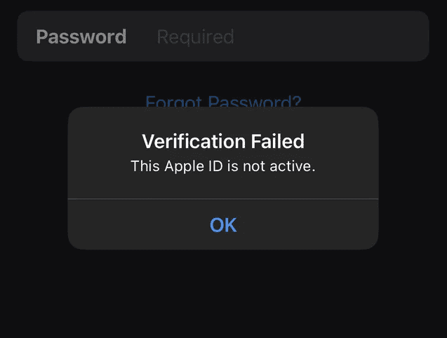 How To Fix Verification Failed: This Apple ID is not active