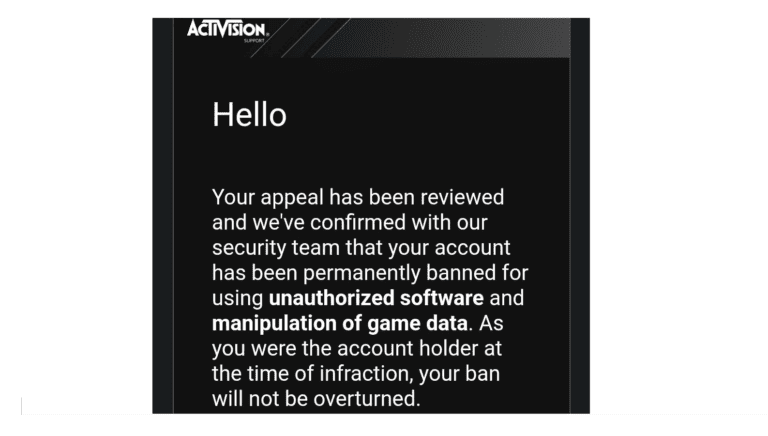How To Appeal An Activision Account Ban