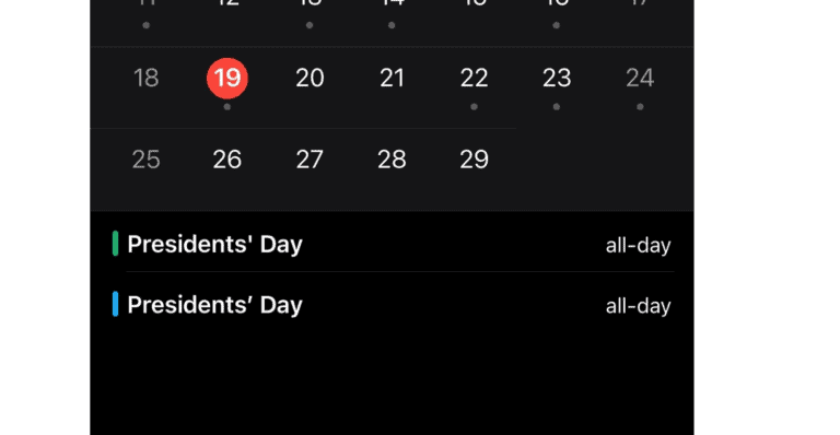 Double Holidays in Your iPhone Calendar
