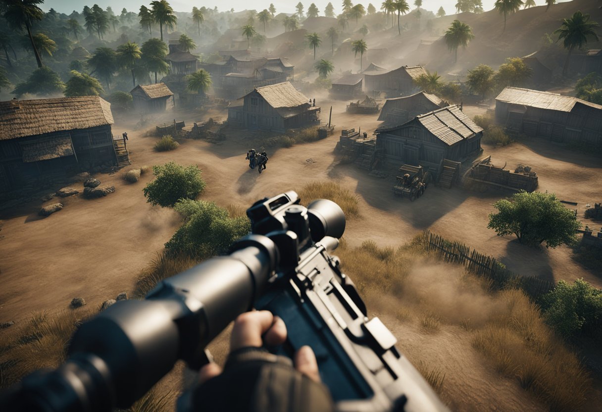 The intense battle rages on in the updated PUBG battleground, with players strategically navigating the terrain and engaging in fast-paced combat