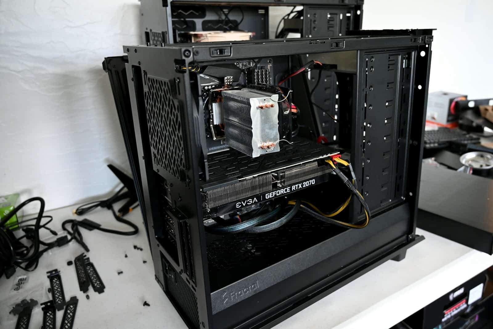 Custom System Front View of CPU and GPU