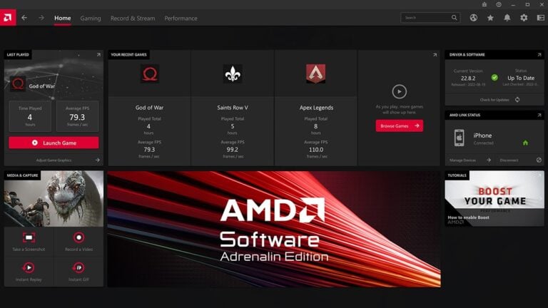 AMD Software: Adrenalin Edition Drivers