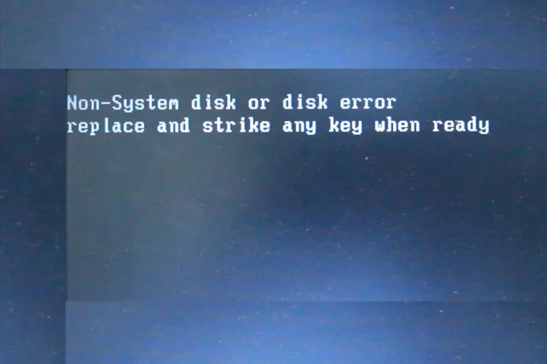 Non-System Disk or Disk Error: Solutions