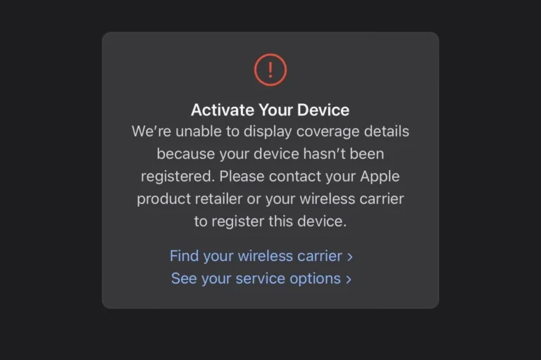 We’re Unable to Display Coverage Details Because Your Device Hasn’t Been Registered