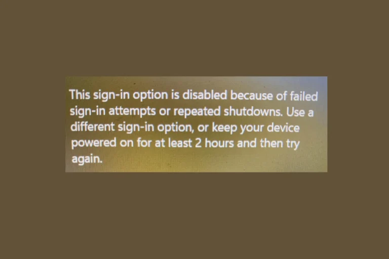 This Sign-In Option is Disabled: Security Measures Triggered by Multiple Failed Attempts