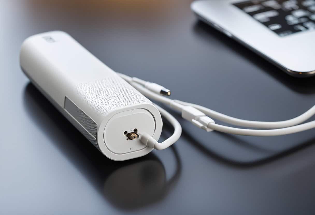 MagSafe Battery Pack Review: iPhone Charging Solutions (2026) 4 A sleek, modern magsafe battery pack attaches effortlessly to a compatible device, with a minimalist design and clean lines
