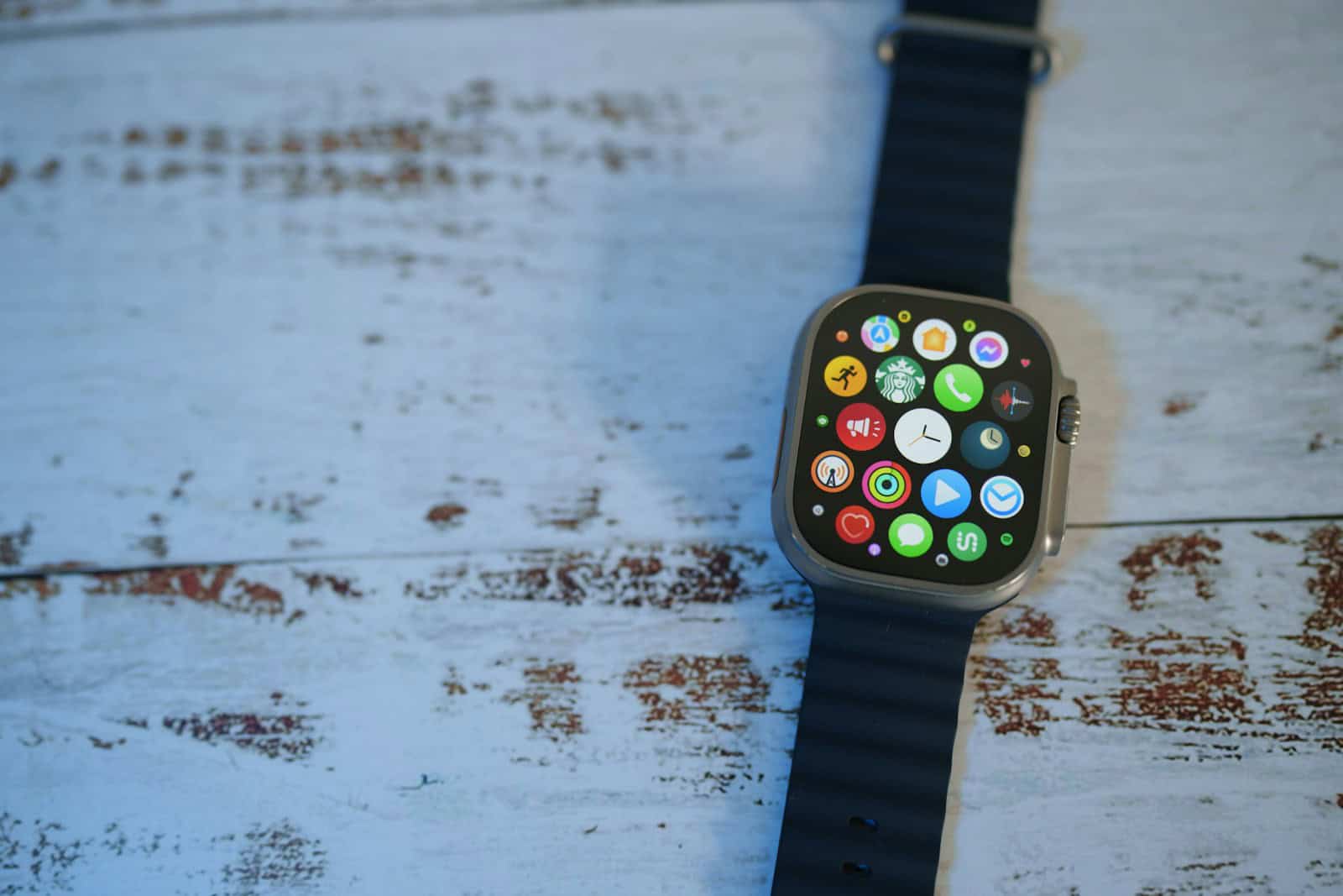 a smart watch on a table