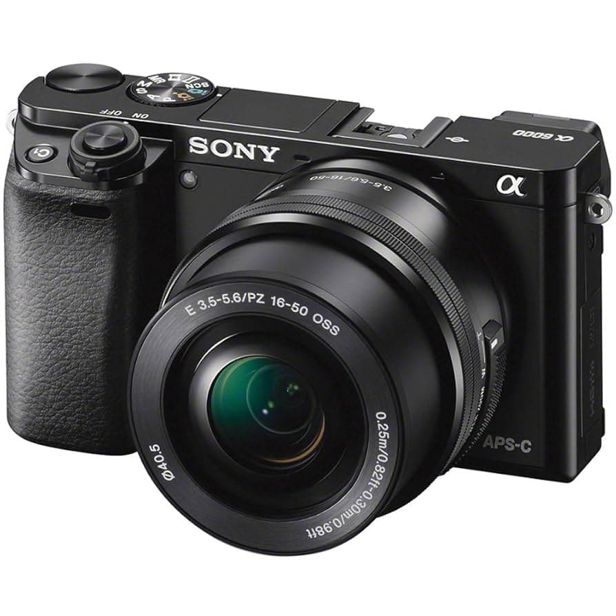 Amazon.com : Sony Alpha a6000 Mirrorless Digital Camera 24.3MP SLR Camera  with 3.0-Inch LCD (Black) w/16-50mm Power Zoom Lens : Electronics