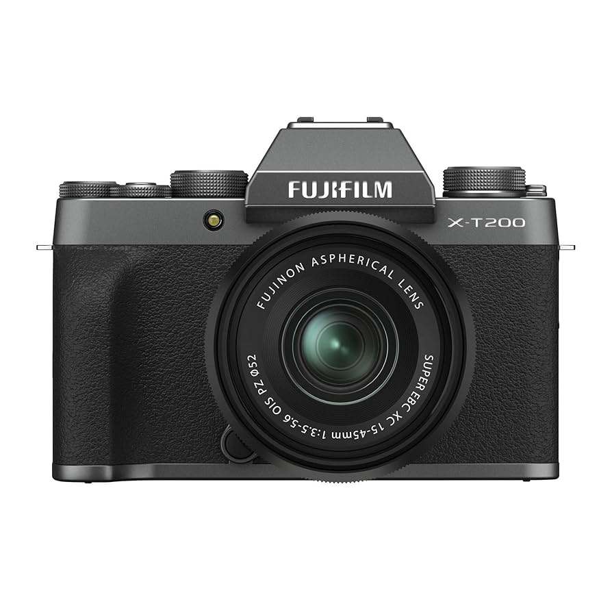 Amazon.com : Fujifilm X-T200 Mirrorless Digital Camera w/XC15-45mm Kit -  Dark Silver : Electronics