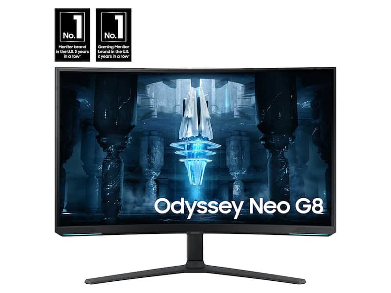 The Best Gaming Monitors of 2025 21 Samsung 32 inch Class Odyssey Neo G8 4K UHD 240Hz 1ms Curved Gaming Monitor - Ls32bg852nnxgo