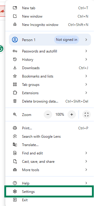 How to Clear Your Browser Cache and Cookies 2 chrome browser settings