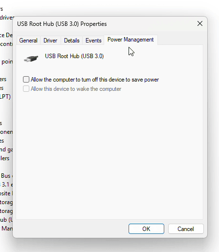 How to Fix a USB Device Constantly Connecting and Disconnecting 5 uncheck box and click ok