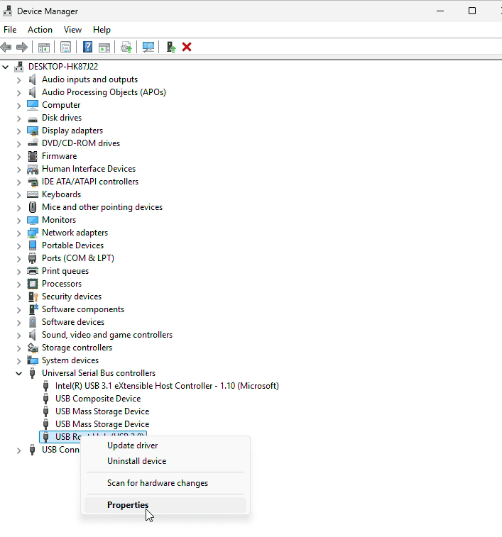 How to Fix a USB Device Constantly Connecting and Disconnecting 3 usb hub properties