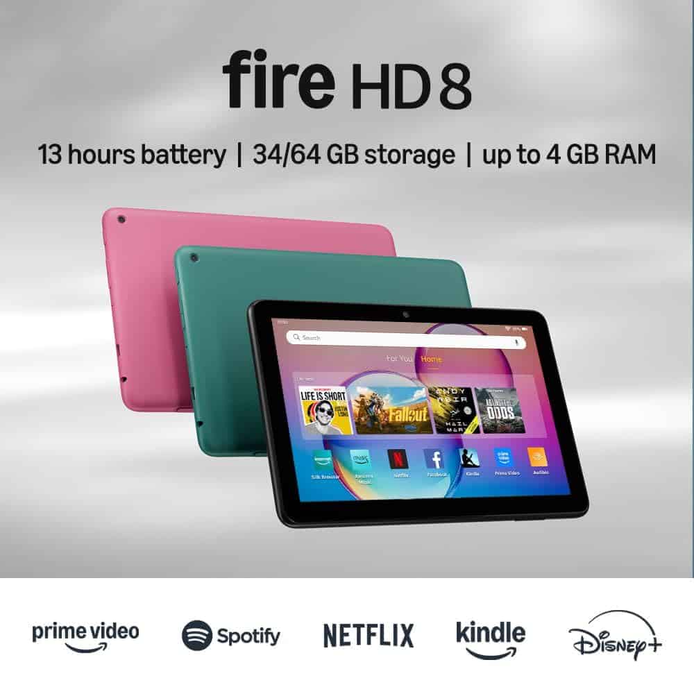 2024 Black Fire HD 8 Tablet, 8" HD Display & 32 GB | Amazon