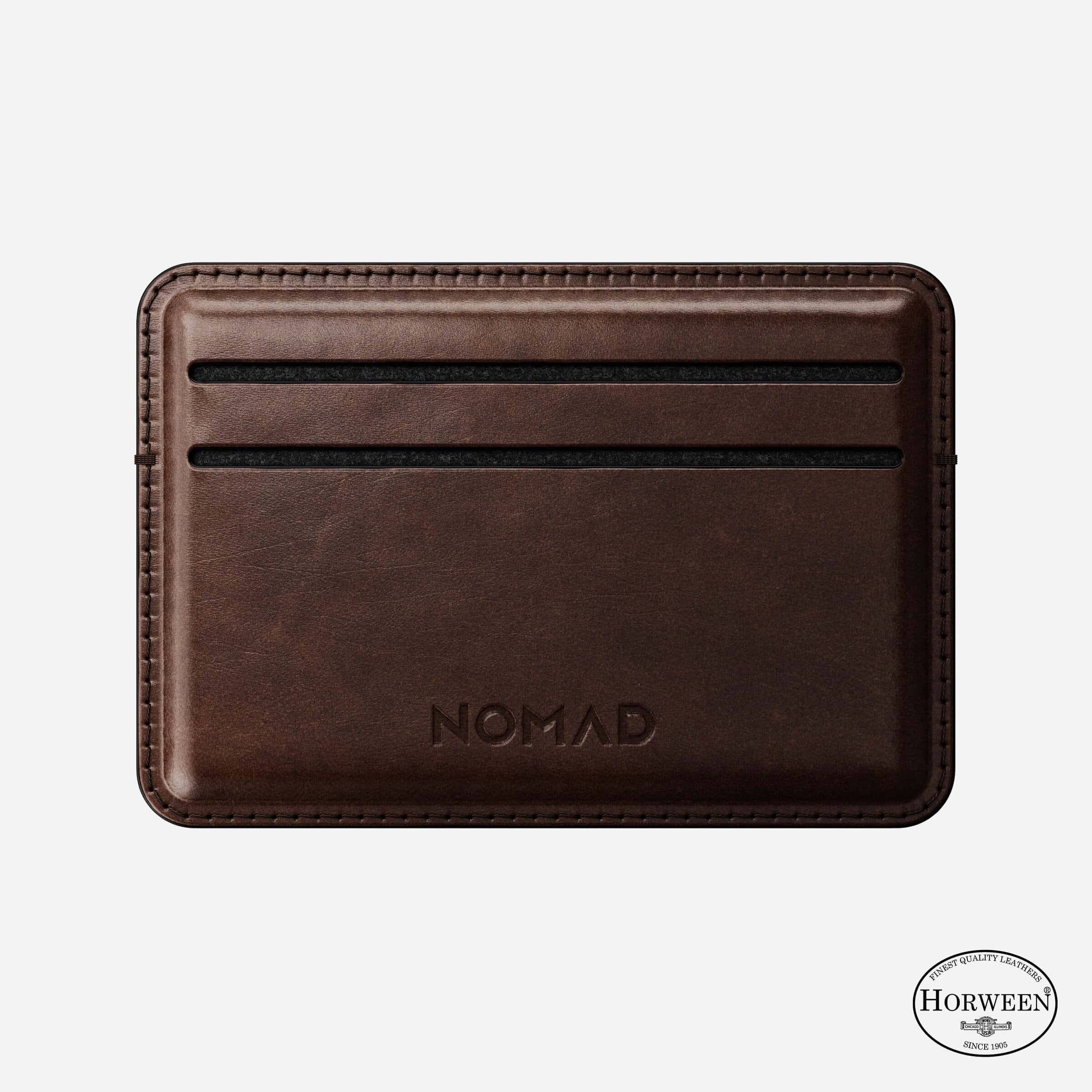 Nomad Horween Leather Card Wallet - Rustic Brown