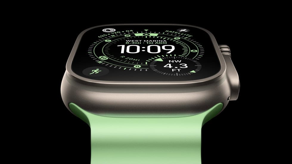 An angled view of Apple Watch Ultra 3.