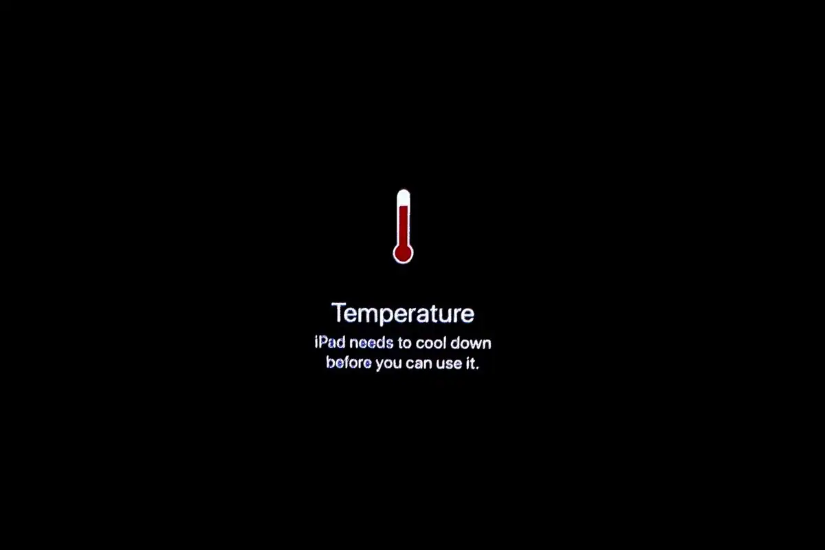 iPad Temperature Warning
